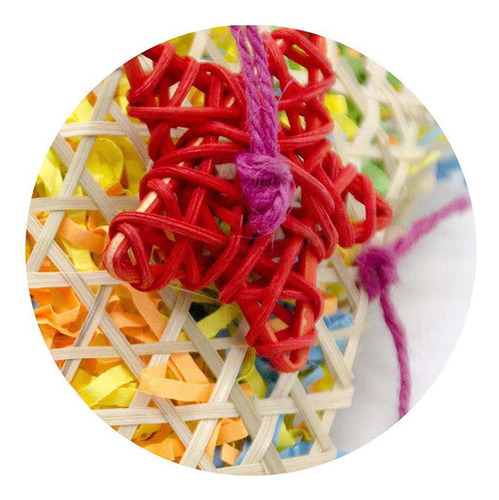 Juguete Para Masticar Pájaros, Forraje Multicolor,