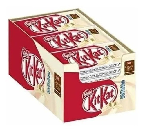 Chocolate Kit Kat Branco 41,5g Caixa C/24 Unidades