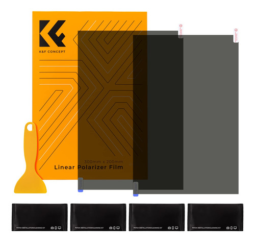 K&f Concept Pelicula Polarizadora Lineal (2 Piezas) A4 Hojas