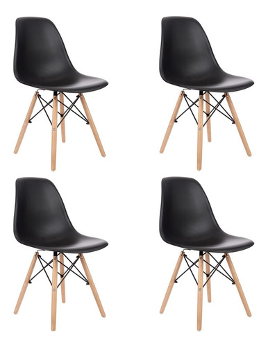 Silla Eames Living Comedor De Diseño X4 Unidades 