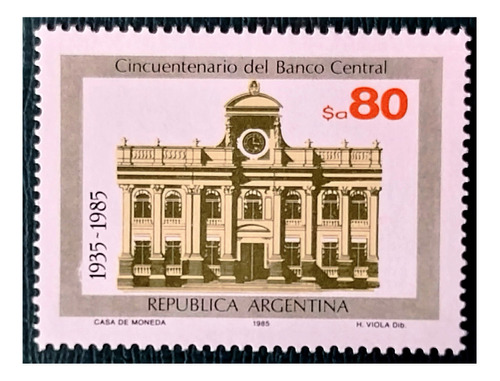 Argentina 1985 50 Años B.c.r.a. Gj 2204. Mint