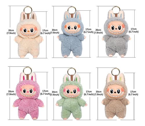 Juego De 2 Lindos Juguetes De Peluche Con El Monstruo De Lab