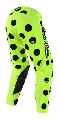 Imagen 5 de 12 de Pantalon Motocross Troy Lee Gp Air Polka Dot Amarillo/negro