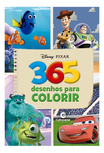 Imagem 1 de 2 de Livro Para Colorir 365 Desenhos Disney Pixar Culturama