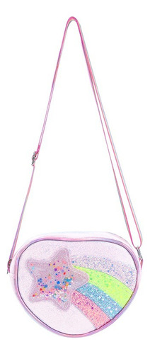 Nuevo Bolso De Hombro Con Diseño De Arcoíris Con Cinta Incli