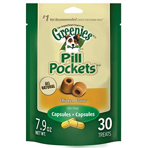 Greenies Pill Bolsillos Soft Dog Treats, Pollo, Cápsula, 7.9