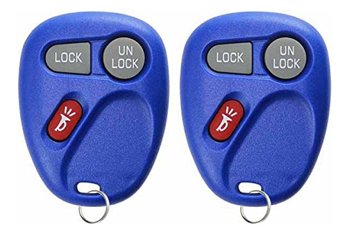 2 Keylessoption Llavero Para Control Remoto De Repuesto, De