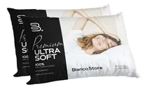 Comprar 2 Almohadas Premium Siliconadas Hoteleras 80x50 Blanco Store