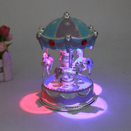 Carrusel De Música Merry Go Round Led De Caja Musical Noveda
