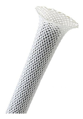 Imagen 2 de 3 de Nylon Blanco Malla Cubre Cables 20mm X1mt Impresora 3d Prusa