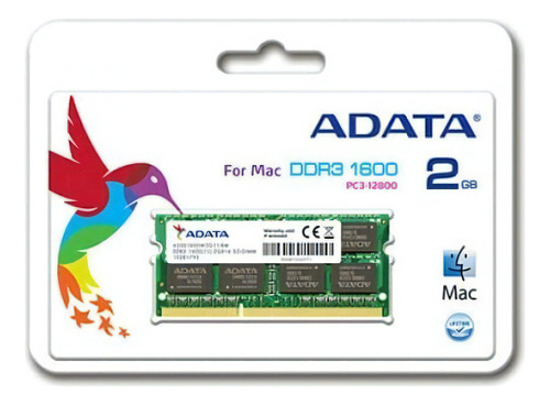 Memória RAM Apple Series  2GB 1 Adata AD3S1600C2G11-RM