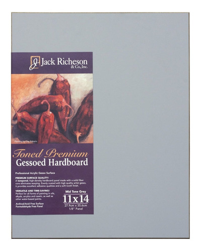 Richeson Mid-tone Gris Toned Gessoed 1 8 Ardboard