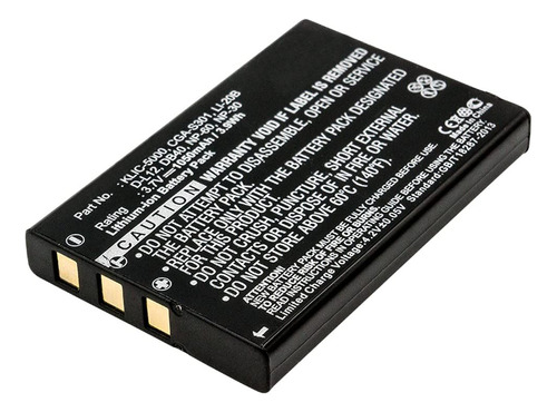 Bateria Camara Para Digital Toshiba Pdr-5300 Ion Litio 3.7 V