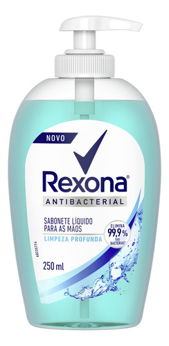 Sabonete líquido Rexona Limpeza Profunda Refil Sabonete Líquido Antibacterial Limpeza Profunda Para As Mãos 1 Litro em líquido 250 ml