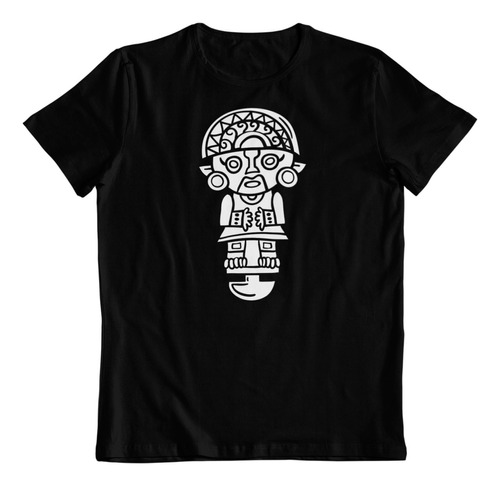 Polera Negra Dtf Algodon Inka Peru Machupichu Travel Viaje