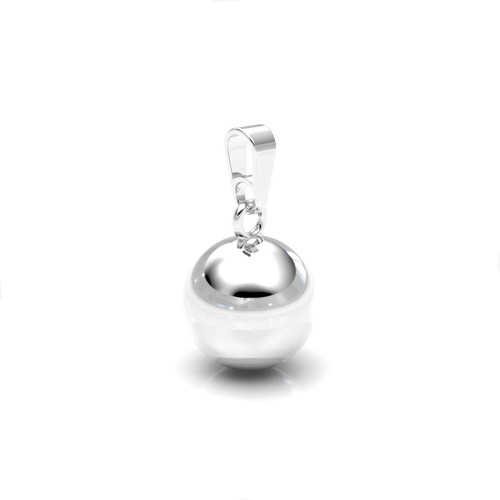 Imagen 2 de 9 de Dije Llamador De Ángel 16 Mm De Plata .925 Agálea Joyería