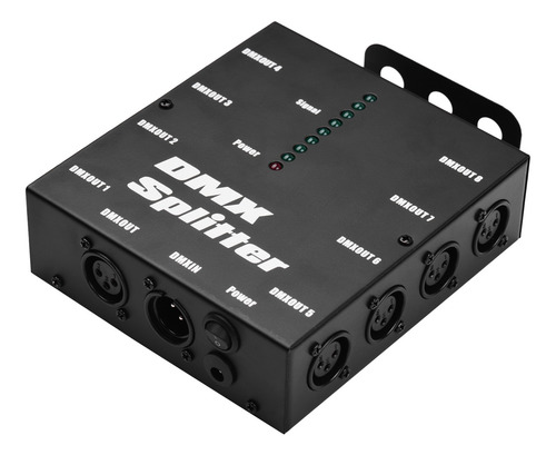 Imagen 2 de 9 de Dmx512 Amplificador Óptico De Señal Divisor Distribuidor 1 D