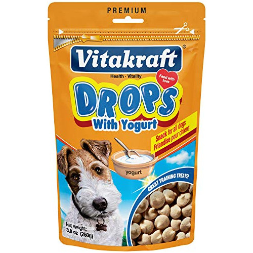 Vitakraft Drops Con Yogurt Golosinas Para Perros, Tamaño De 