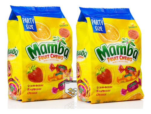 Mamba Fruit Chews - Paquete De 2 Bolsas Grandes (30 Onzas Ca