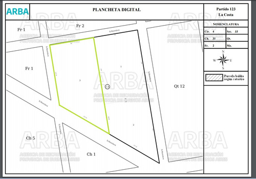Imagen 3 de 10 de Terreno Chacra 4 San Clemente Del Tuyú Altos Del Mar Campos 17801.36m²