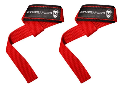 Correas De Muñeca De Levantamiento Color Rojo 45cm