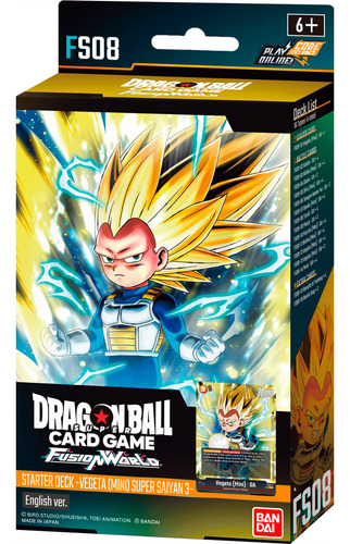 Dragon Ball Starter Deck Card Fs08 Vegeta Mini Ss3 Inglês