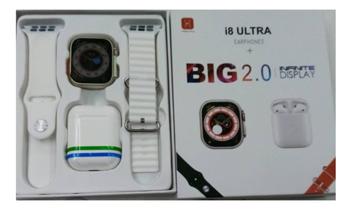 Reloj Inteligente Deportivo Y Auriculares I8 Ultra Series 8