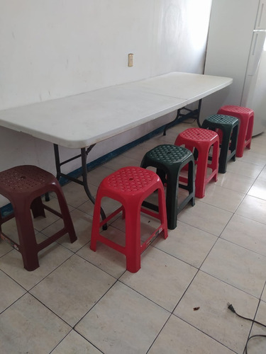 Imagen 3 de 9 de Mesa Rectangular 100% Plegable Para Rrestaurant 2,44 Metros