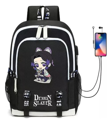 Primaria Mochilas Escolare Impermeable Demon Slayer Usb 2023