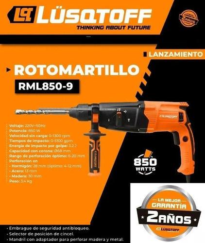 Lüsqtoff RML850-9 - Naranja - 220V - 50 Hz