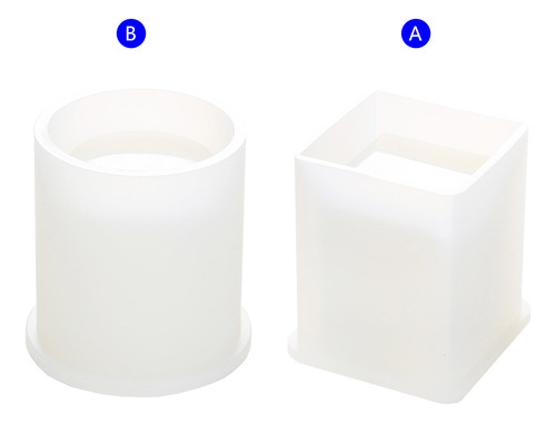 (b) Molde Para Vasos De Agua, Exquisito Jarrón De Resina Epo