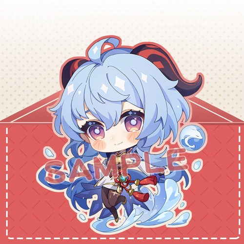 Figura Ganyu Chibi Acrílico | Genshin Impact