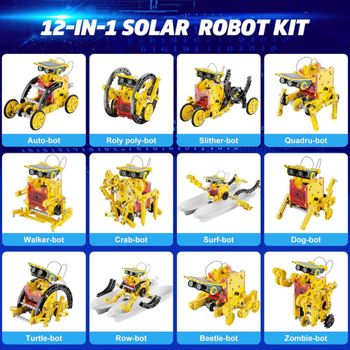 Hot Bee Solar Robot Kit Para Niños 8-12, Kits De Experimento