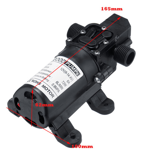 Bomba De Agua De Diafragma De Alta Presión, 12 V, Automática