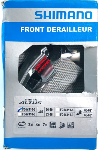 Imagen 7 de 7 de Shimano Descarrilador / Desviador Delantero Fd- M310-6