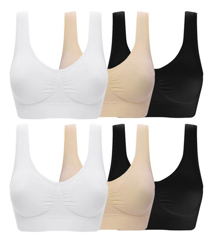 6 Sujetadores Kit Sujetador Deportivo Top Envío Libre Z