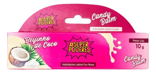 Candy Balm Beijinho De Coco Super Poderes 10 G