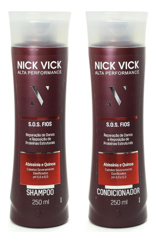 Kit Nick Vick Sos Shampoo E Condicionador
