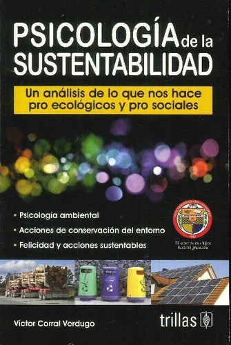 Libro Psicología De La Sustentabilidad De Víctor  Corral Ver