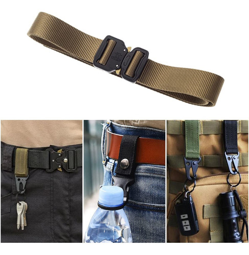 Metal Buckle Dual Adjustable No-sew Tactical Heavy Duty Belt