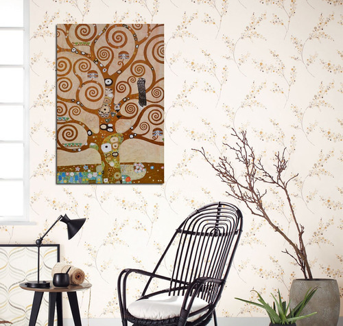Vinilo Decorativo 50x75cm Klimt Arbol De La Vida Tree