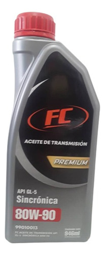 Aceite Para Transmisiones Sincrónica Fc Sae 80w90 Api Gl-5