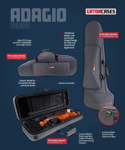 Gator Cases Adagio Series Eps Polyfoam Estuche Ligero P Hr