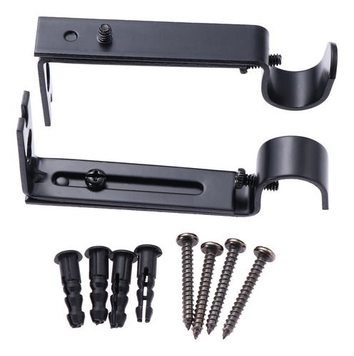 Barra De Cortina Ajustable De 19,05 Mm, Soporte Para Barra D