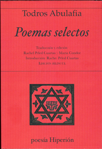 Poemas Selectos, De Abulafia, Todros. Editorial Hiperión, Tapa Blanda En Español