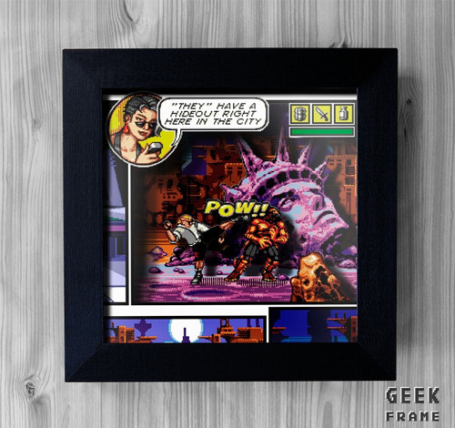 Comix Zone - Cuadro 3d - Sega Genesis - Geek Frame