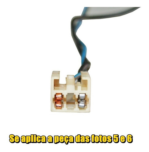 Chicote Plug Conector Da Chave De Seta C/ Buzina Fiat Uno