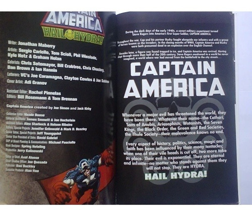 Hq Captain America - Hail Hydra - Importado - Em Inglês (Usado)
