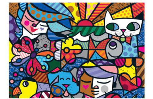 Quebra Cabeça Romero Britto 5.000 Pçs - Brittos Garden (Usado)