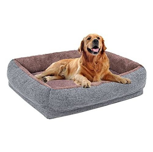 Mfox Cama Para Perros De Espuma Con Forma De Caja De Huevos 